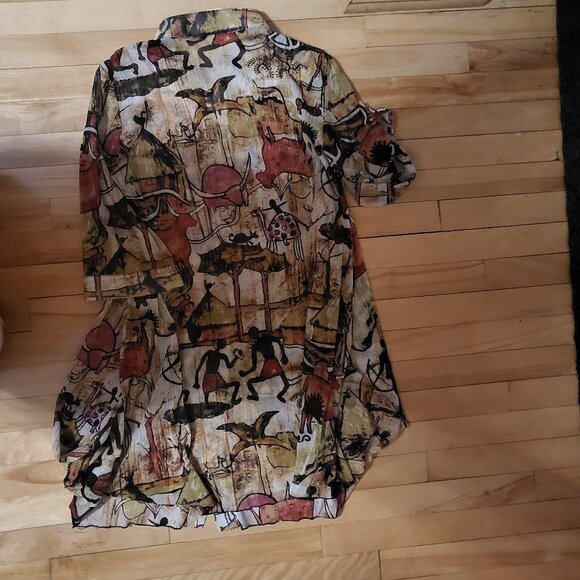 Sherbrooke mesh long  patterned tunic - Picture 3 of 6